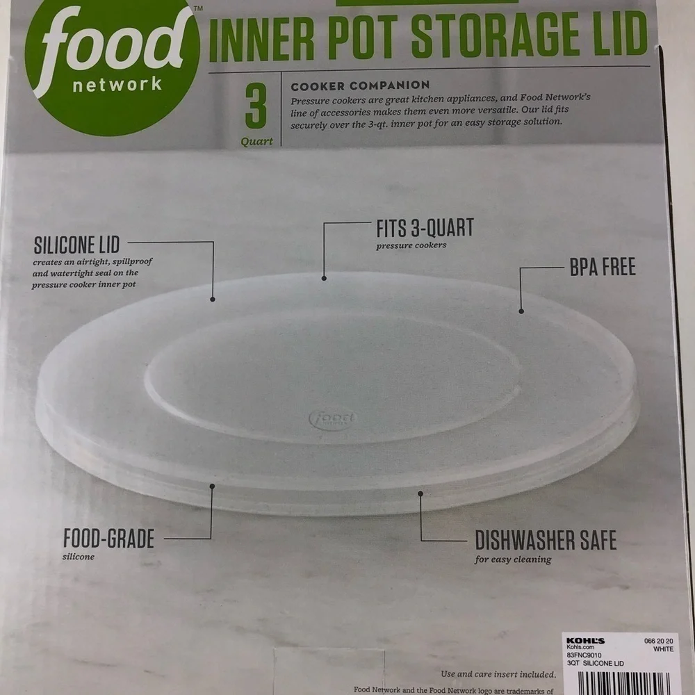 Food Network Pressure Cooker Inner Lid 3 qt